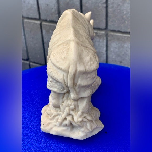 Mid Century Vtg Rhinoceros Hand Sculpted Figurine Hecho En Mexico Rhino - Picture 8 of 16